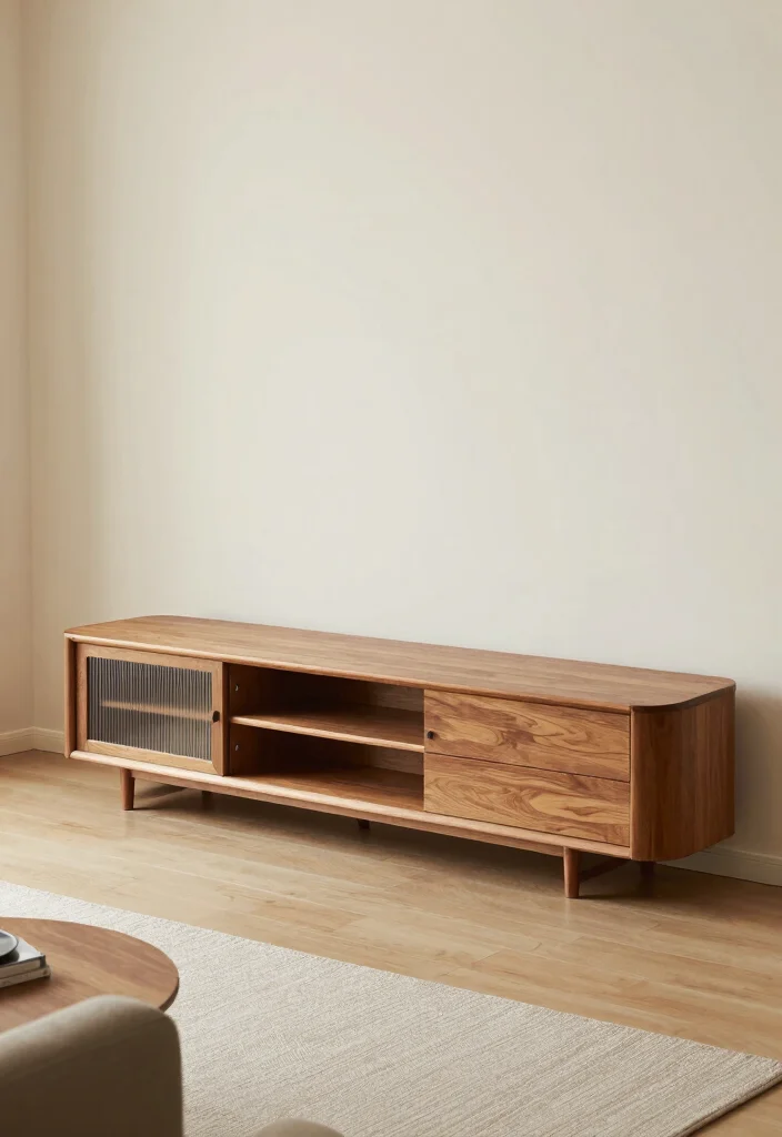 15 Island TV Unit Ideas With Modern Minimal Style - 10. Unique Shapes and Dimensions 1