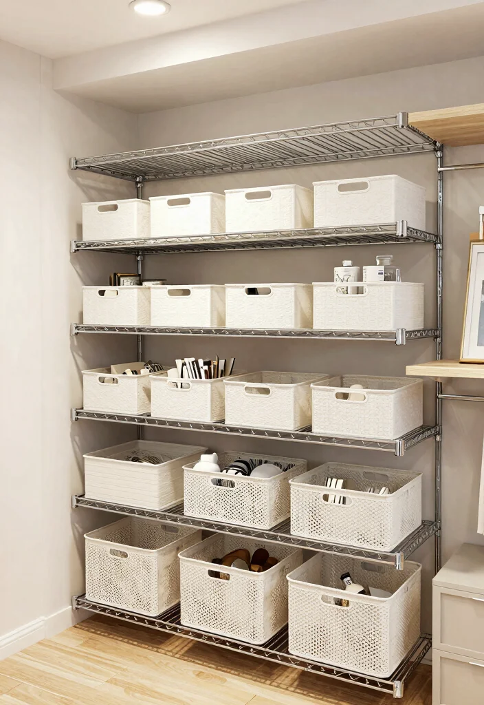 15 Wire Shelf Closet Organization Ideas That Maximize Storage - 10. Optimize Under-Shelf Space 1
