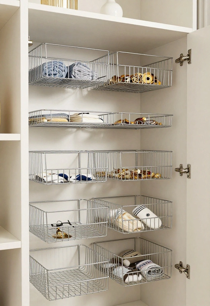 15 Wire Shelf Closet Organization Ideas That Maximize Storage - 8. Employ Drawer Dividers 1