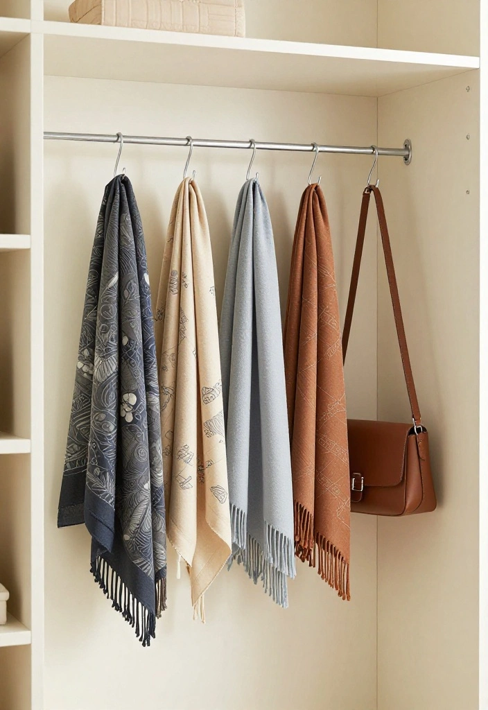 15 Wire Shelf Closet Organization Ideas That Maximize Storage - 9. Use Hooks for Maximum Space Utilization 1
