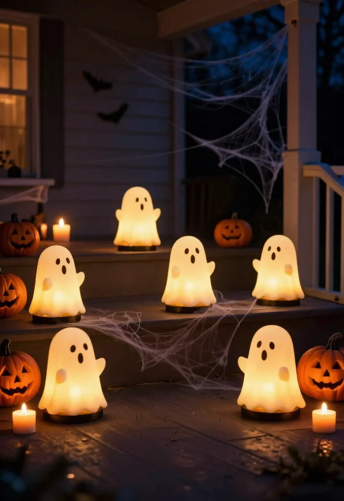 16 Ghost Candle Holder Ideas With Spooky Chic Vibes 14 16 Ghost Candle Holder Ideas With Spooky Chic Vibes - 13. Glow-in-the-Dark Ghosts 1
