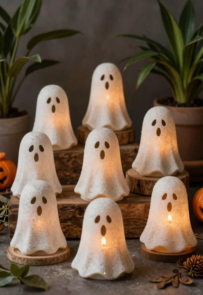 16 Ghost Candle Holder Ideas With Spooky Chic Vibes 16 16 Ghost Candle Holder Ideas With Spooky Chic Vibes - 15. Eco-Friendly Ghost Holders 1