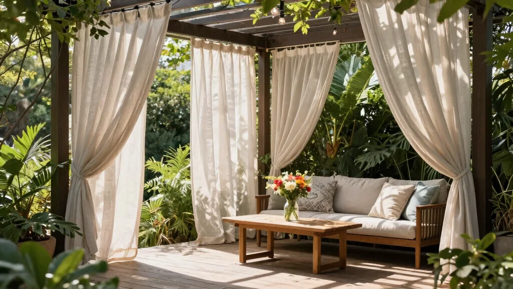16 Outdoor Patio Curtains Ideas With Breezy Elegant Vibes