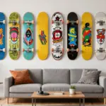 16 Skate Board Deck Wall Art Ideas With Cool Urban Edge