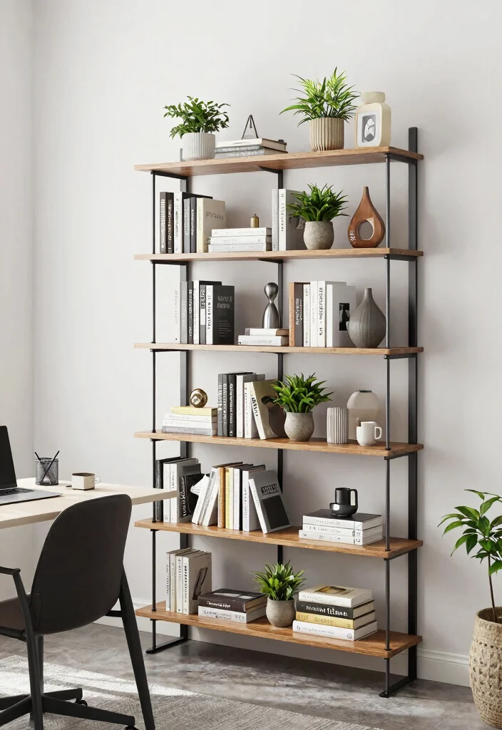 18 Bookshelf Design Wall Small Spaces Ideas That Save Room - 11. Adjustable Shelving for Custom Configurations 1