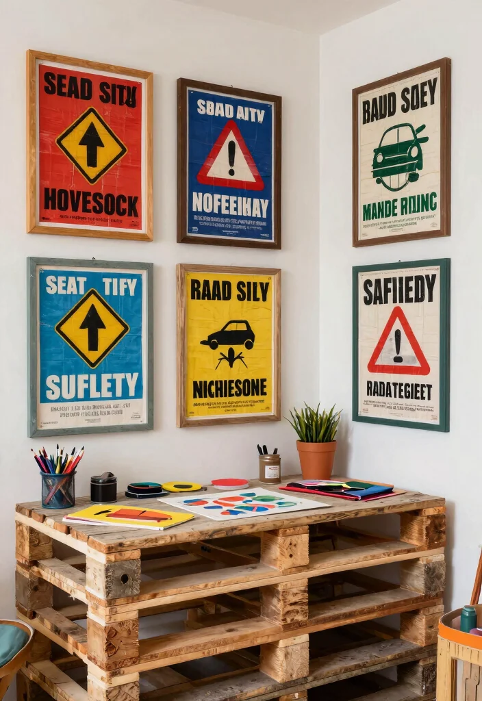 18 Road Safety Poster 2026 Trending Ideas With Creative Impact - 6. Upcycled Materials for Road Safety Posters 1